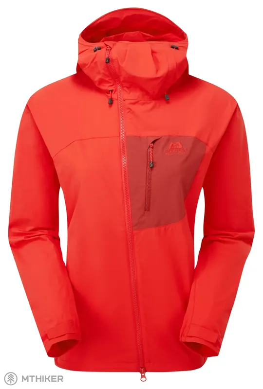 Mountain Equipment Squall Hooded dámská bunda, chili red/merlot Značkový