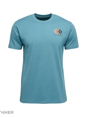 Black Diamond FADED SS triko, creek blue Autentický