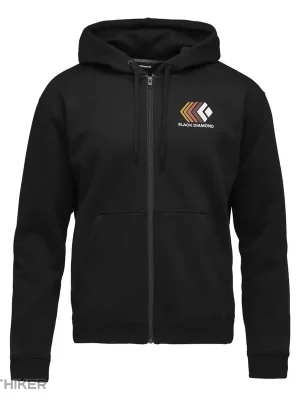 Black Diamond FADED FULL ZIP mikina, černá Omezená Nabídka