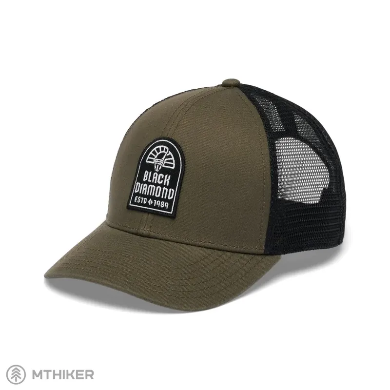 Cenově Výhodný Black Diamond BD TRUCKER kšiltovka, Basalt/Black/Black Cam Patch