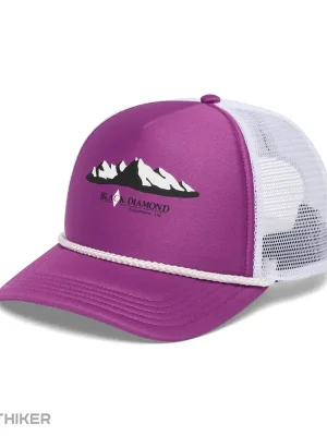 Black Diamond FLAT BILL TRUCKER kšiltovka, Piton Purple/White Mountainscape Top Prodej