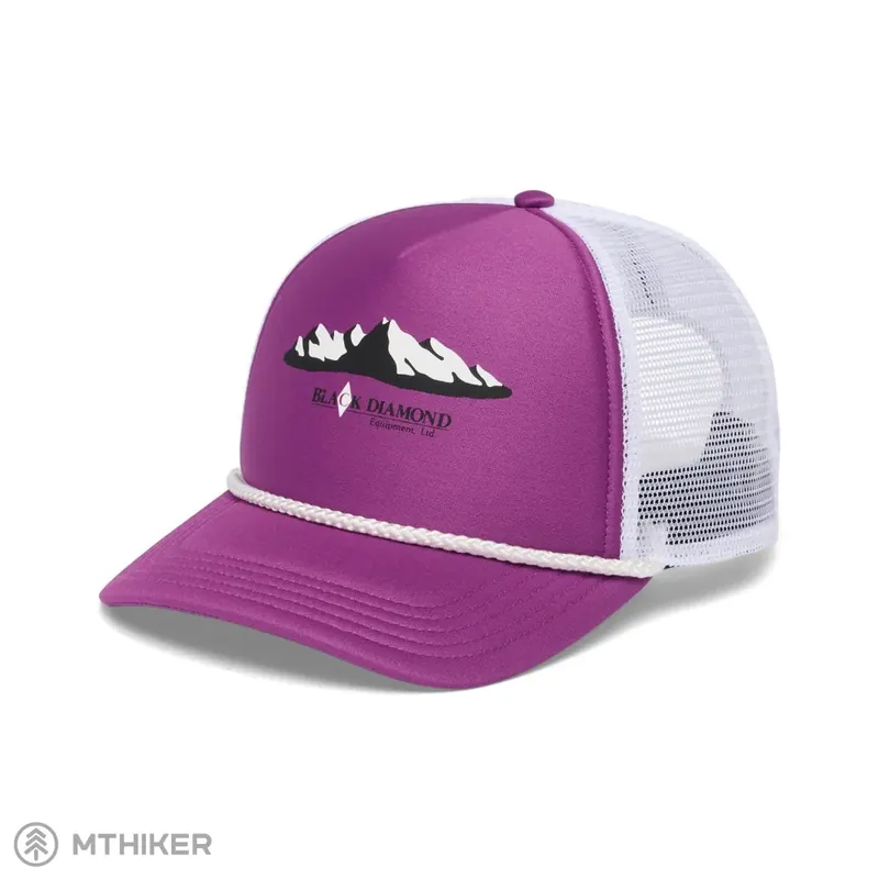 Black Diamond FLAT BILL TRUCKER kšiltovka, Piton Purple/White Mountainscape Top Prodej
