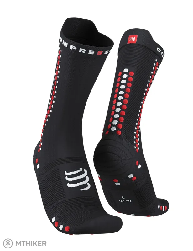 Levný COMPRESSPORT Pro Racing v4.0 Bike ponožky, černá/červená