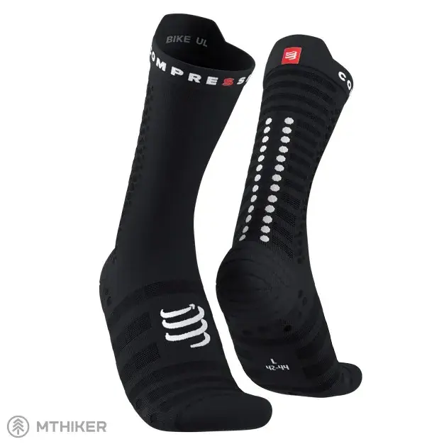Novinka COMPRESSPORT Pro Racing v4.0 Bike ponožky, černá/bílá