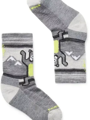 Horká Nabídka Smartwool Hike Light Cushion Hiking Bear Crew dětské ponožky, med gray