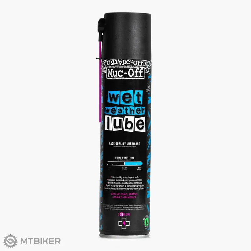 Přímo Od Výrobce Muc-Off Bicycle Wet Weather Lube mazivo, sprej, 400 ml