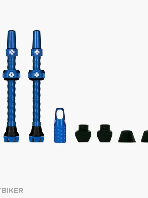 Muc-Off Tubeless sada bezdušových ventilů, 60 mm, modrá Ověřený