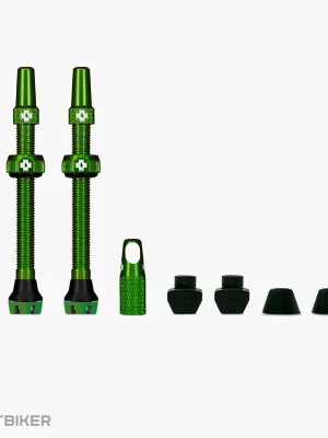 Dokud Zásoby Vydrží Muc-Off Tubeless sada bezdušových ventilů, 60 mm, zelená