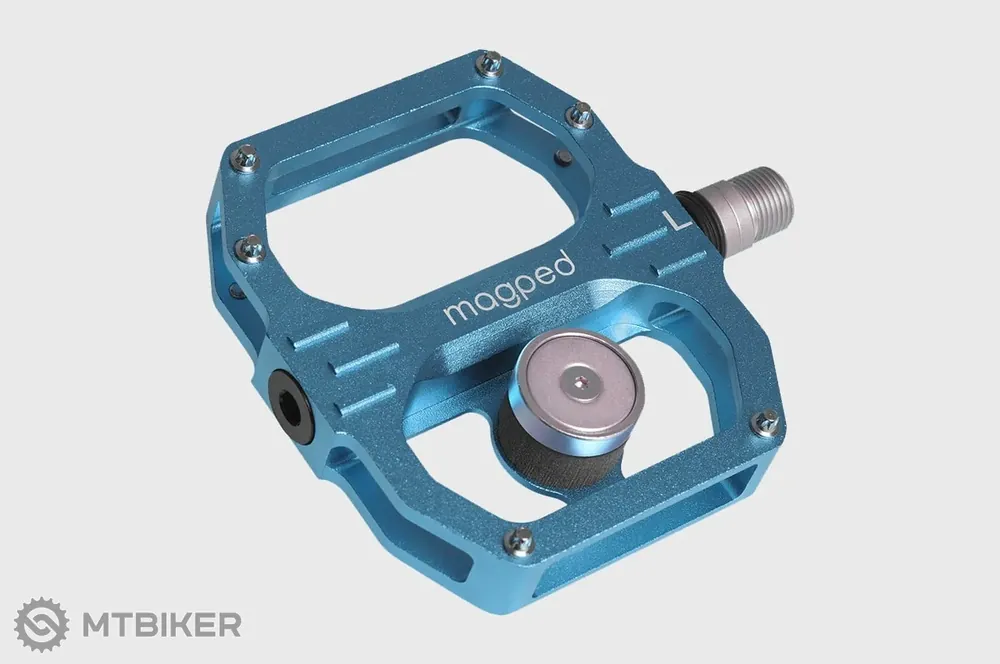 Novinka magped SPORT2 100N nášlapné/platformové pedály, modrá