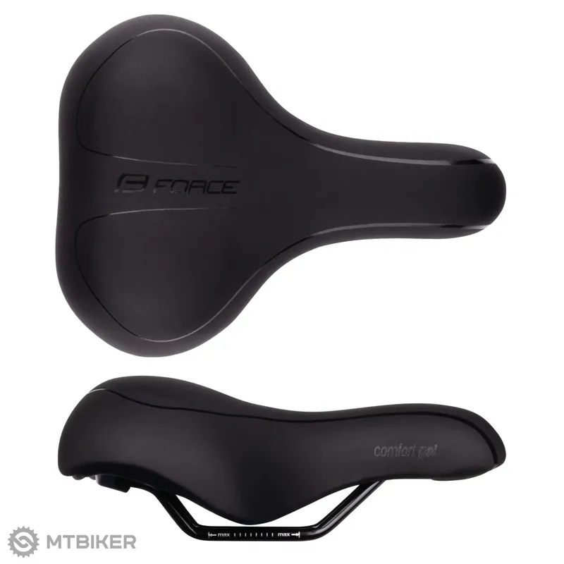 Levný FORCE COMFORT GEL dámské sedlo, 180 mm