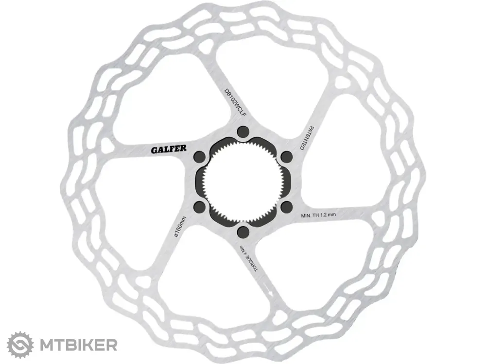 Galfer Fixed Wave Road brzdový kotouč, 160 mm, Fulcrum AFS Pouze Dnes