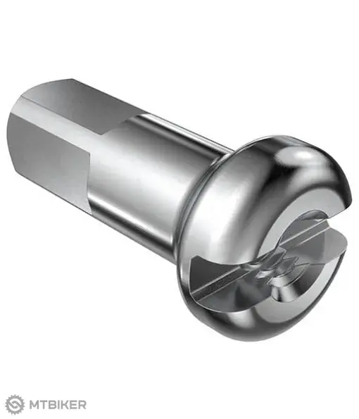Ověřený DT Swiss Pro Lock nipl, 2 x 14 mm, mosaz, stříbrná
