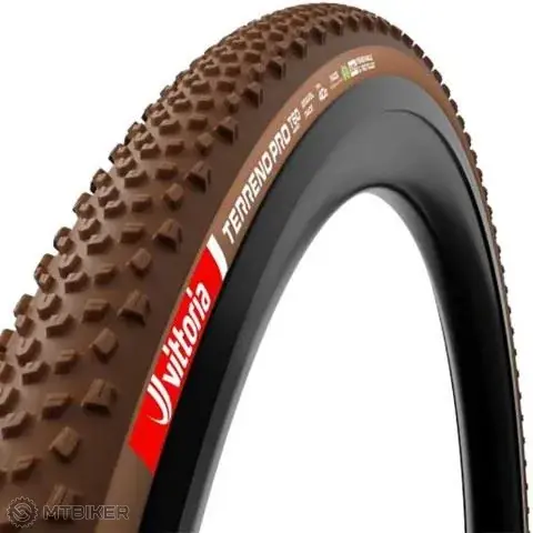 Autentický Vittoria Terreno T60 Mixed 700x40C G2.0 Gravel Endurance plášť, TLR, kevlar, černá/hnědá