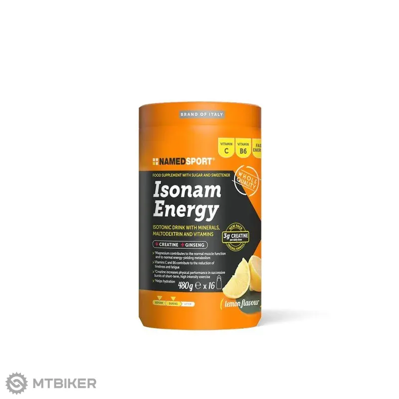 Finální Výprodej Namedsport ISONAM ENERGY izotonický nápoj, 480 g, citron