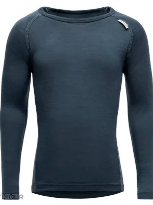 Devold Breeze Merino dětské tričko, night Omezená Nabídka