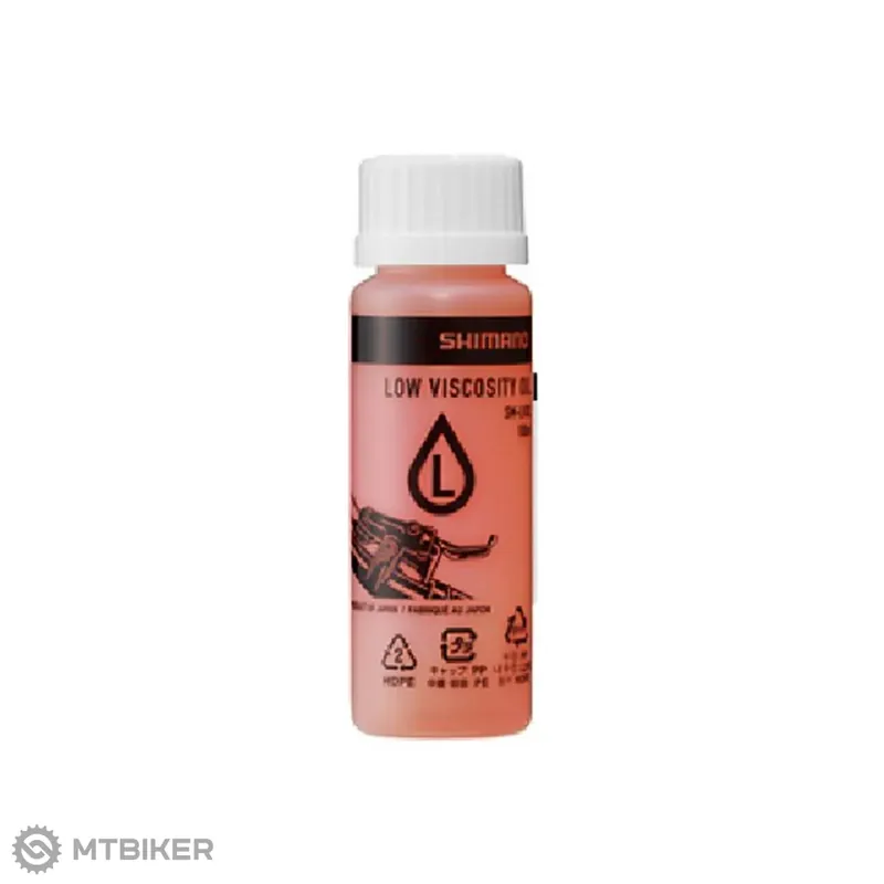 Levný Shimano SM-LVOIL nízkoviskózní brzdový olej, 100 ml