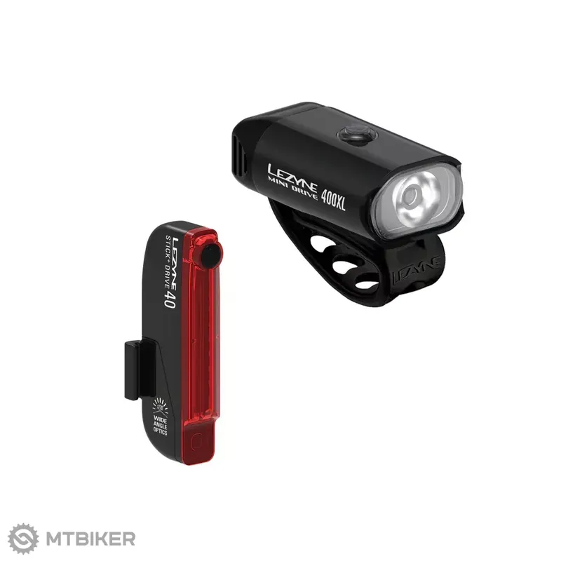 Bezpečná Platba Lezyne MINI DRIVE 400XL & STICK+ DRIVE sada světel