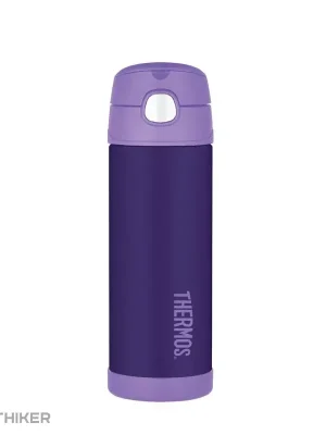 Dokud Zásoby Vydrží Thermos Dětská termoska s brčkem, 355 ml, fialová