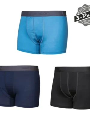 Rychlé Dodání Sensor MERINO ACTIVE 3-PACK boxerky, černá/modrá/deep blue