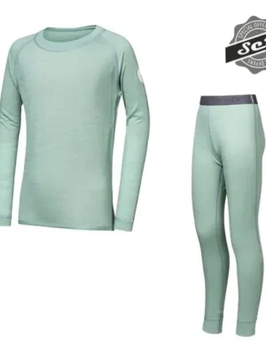 Sensor MERINO AIR SET dětský set, basil green Nová Kolekce