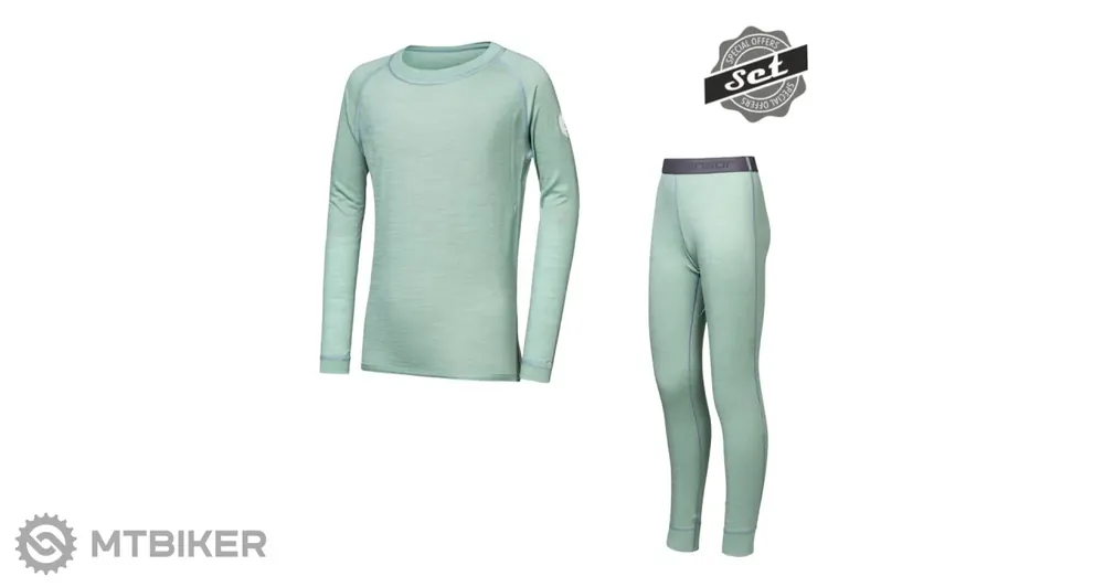 Sensor MERINO AIR SET dětský set, basil green Nová Kolekce