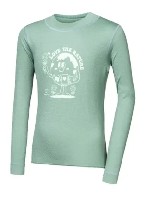 Sensor MERINO DF PLANET dětské tričko, basil green Horká Nabídka