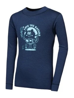 Originální Sensor MERINO DF PLANET dětské triko, deep blue
