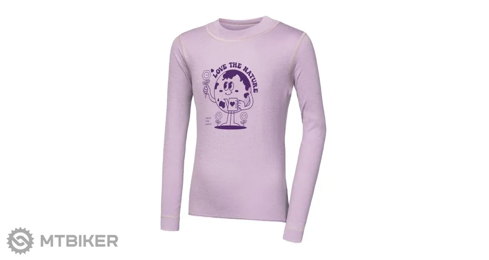 Sensor MERINO DF PLANET dětské tričko, mystic violet Sezónní Sleva