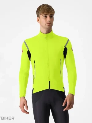 Horká Nabídka Castelli PERFETTO RoS 2 bunda, zářivá limetková/reflexní stříbrná