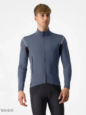 Nejlepší Cena Castelli PERFETTO RoS 2 bunda, ocelová modrá/reflexní stříbrná