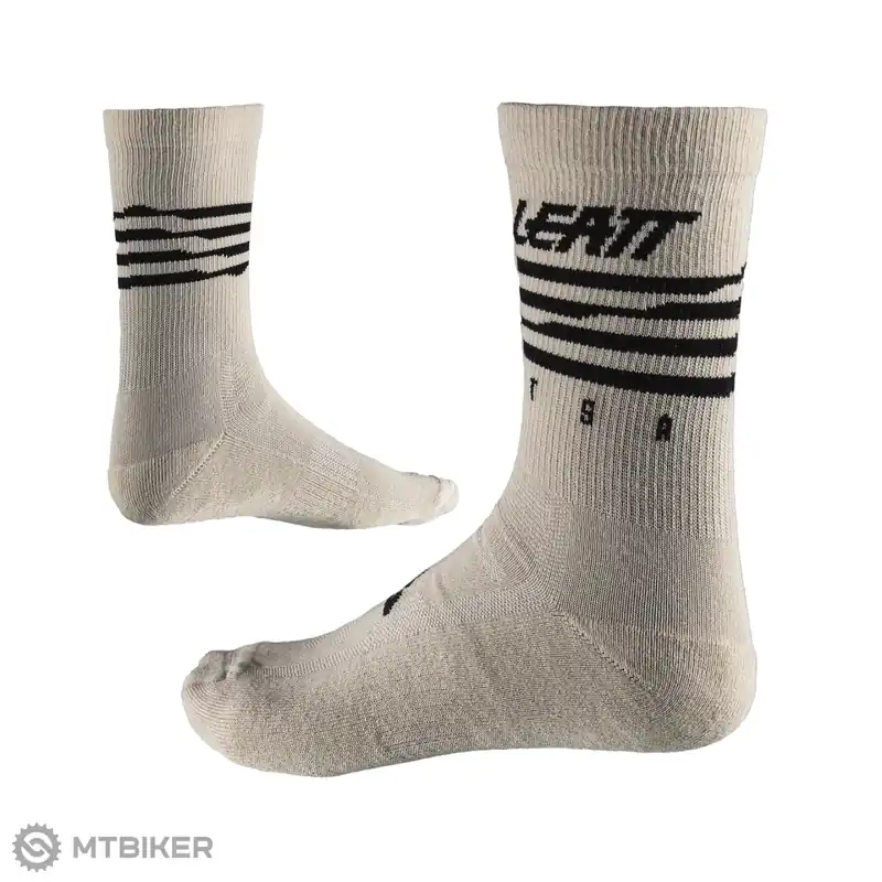 Leatt ponožky, cream white Novinka