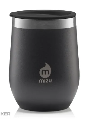 Must-Have Mizu Wine Tumbler Ceramic pohár na víno, 330 ml, černá