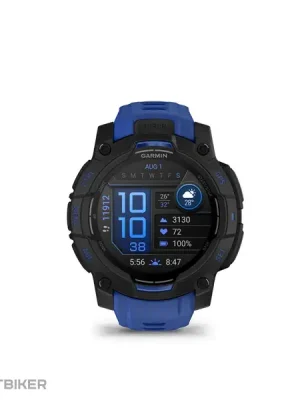 Finální Výprodej Garmin Instinct 3 (45 mm) AMOLED hodinky, černá/bolt modrá