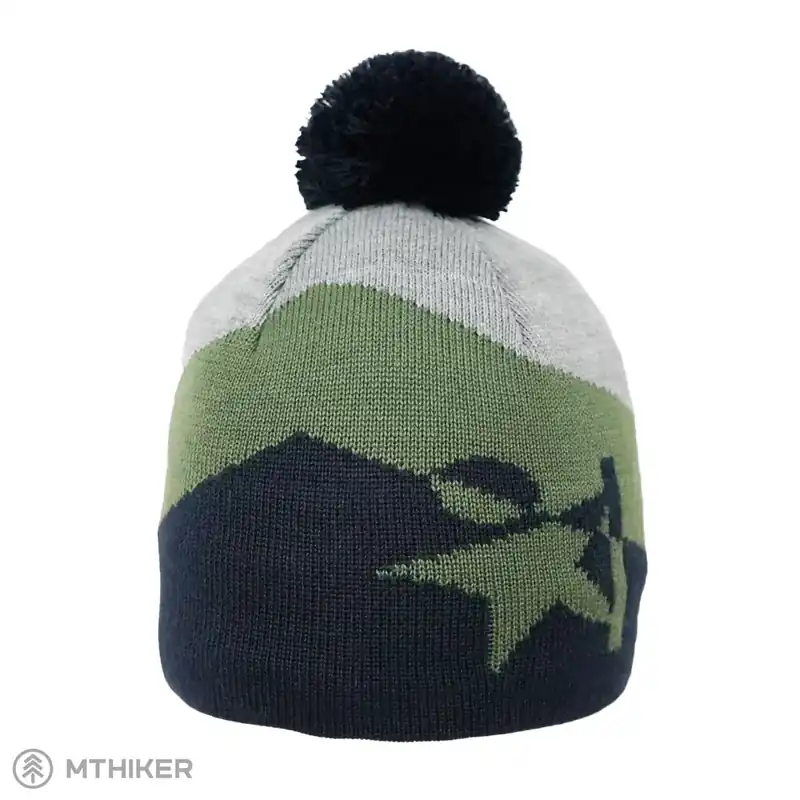 Sezónní Sleva Warmpeace Lucky čepice, navy/green/grey