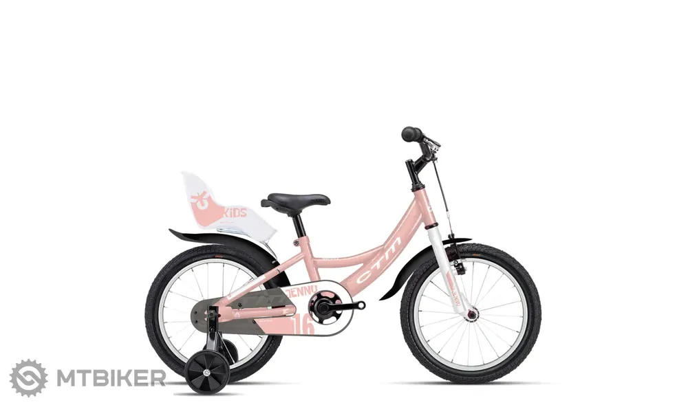 Sleva CTM JENNY 16 dětské kolo, světle růžová