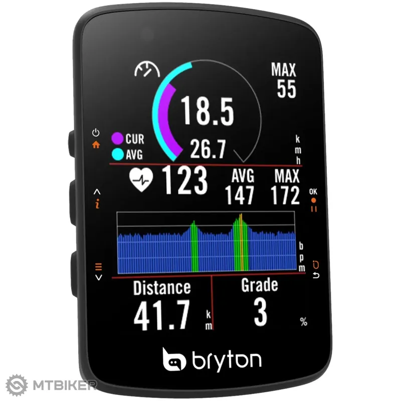 Nová Kolekce Bryton Rider 550E cyklopočítač