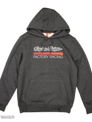 Troy Lee Designs Factory Racing mikina, černá heather/red Akční Cena