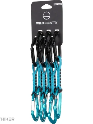 Nejlepší Cena Wild Country Wildhybrid Quickdraw set expresek, 12 cm, 6 ks, černá/tyrkysová