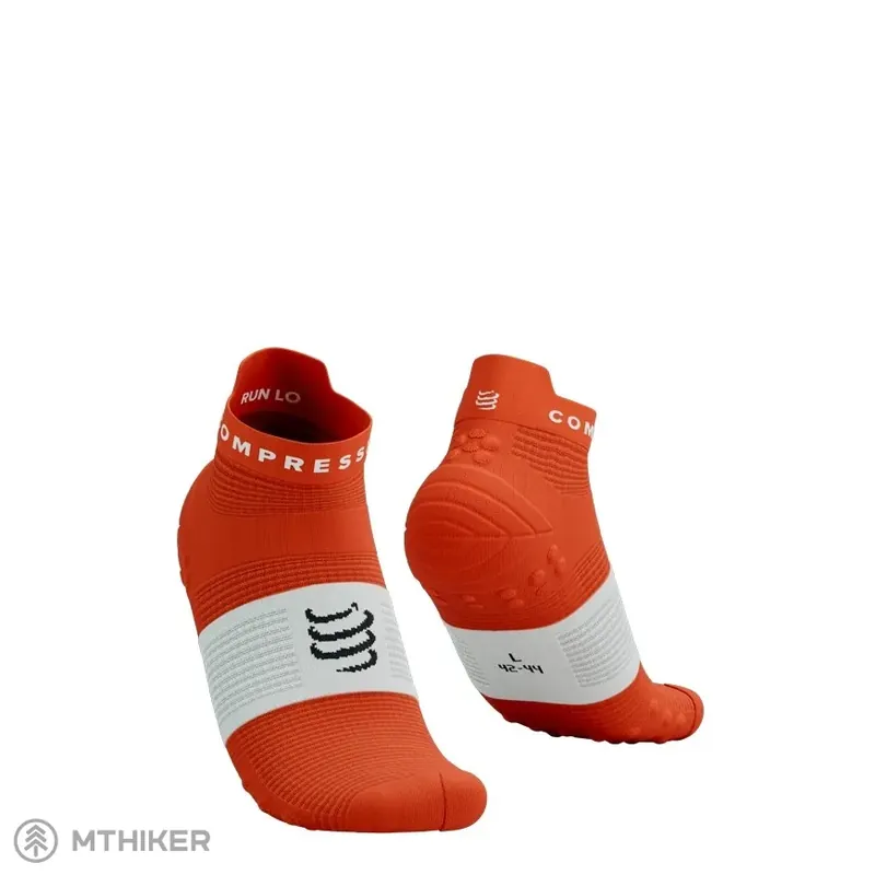Přímo Od Výrobce COMPRESSPORT Pro Racing Socks v4.0 Run Low ponožky, tigerlily/white