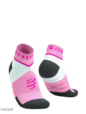 COMPRESSPORT Ultra Trail Low ponožky, begonia/neon pink Akční Cena