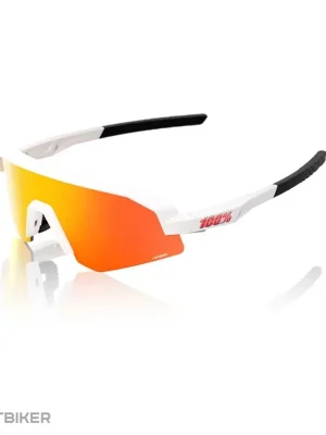 Kup Teď 100% SLENDALE XS dětské brýle, matte white/HiPER red multilayer mirror