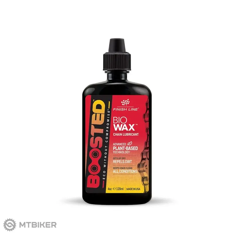 Finish Line BOOSTED Bio Wax mazivo na řetěz, 120 ml, kapátko Ověřený