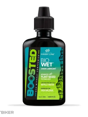 Finish Line BOOSTED Bio Wet mazivo na řetěz, 60 ml, kapátko Finální Výprodej
