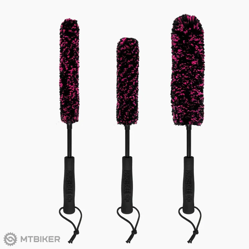 Muc-Off Microfibre sada kartáčů na čištění, 3 ks Oblíbený