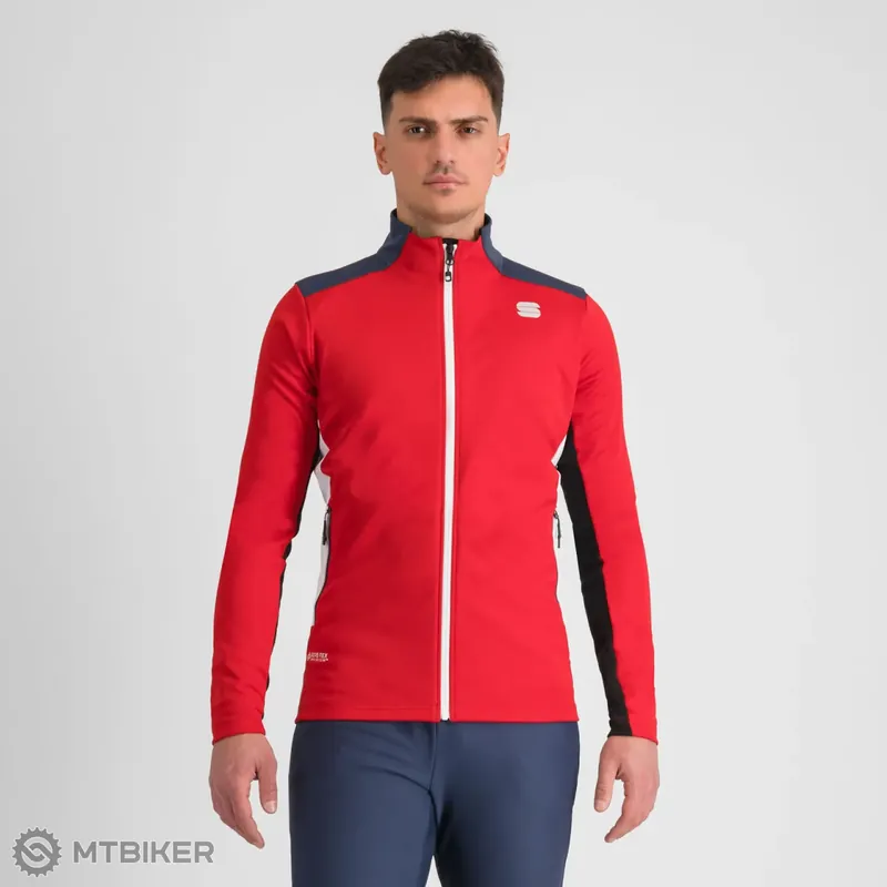 Sportful SQUADRA bunda, tango červená/galaxy modrá Poslední Šance