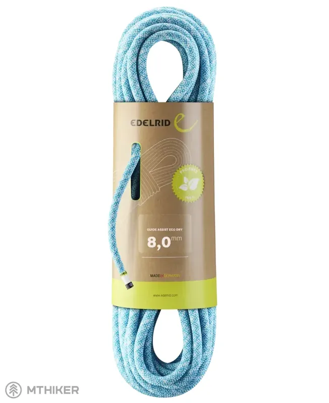 EDELRID Guide Assist Eco Dry lano, 8 mm, icemint Nejprodávanější
