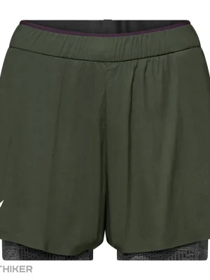 Salewa Pedroc Durastretch 2 in 1 dámské kraťasy, dark olive Must-Have