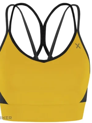 Montura Crimp Cross Bra dámská podprsenka, mustard Omezená Nabídka