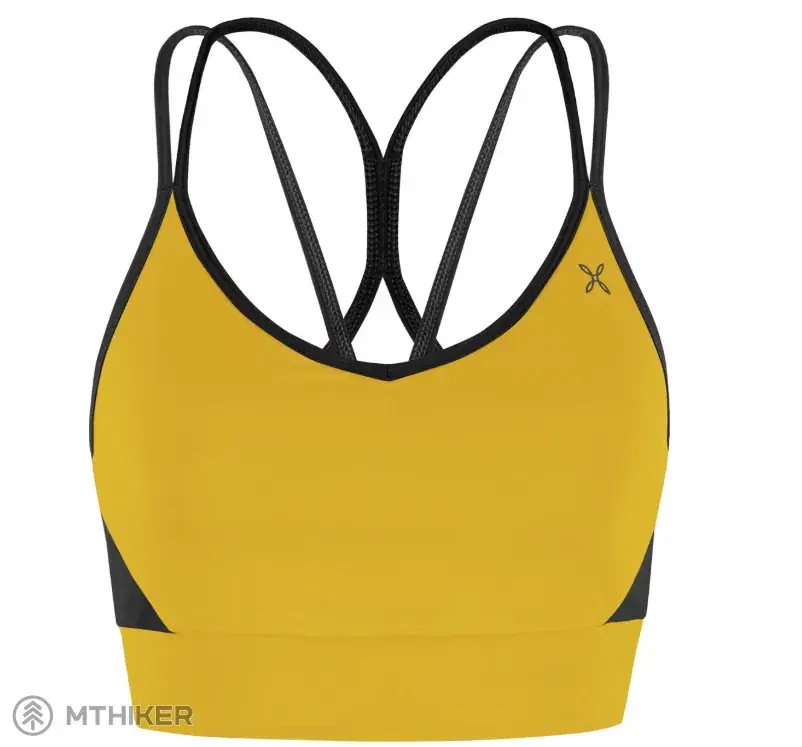 Montura Crimp Cross Bra dámská podprsenka, mustard Omezená Nabídka