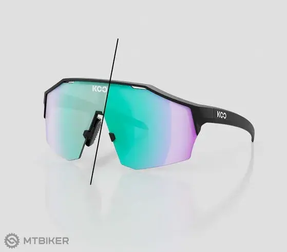 Levný KOO Alibi brýle, black matt/photochromic green mirror